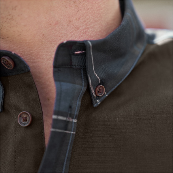 2025 Harkila Herren Anker Lang Ärmel Shirt 101635001 - Dark Navy